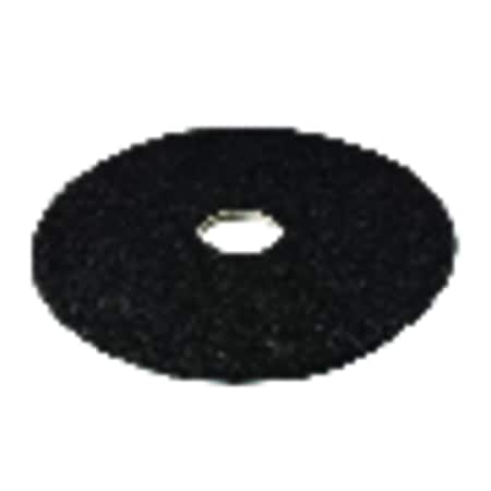 3M 3M 17 in. D Non-Woven Natural/Polyester Fiber Floor Pad Disc Black 7200-17